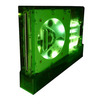 Geh�use f�r Nintendo Wii Konsole Halo Green