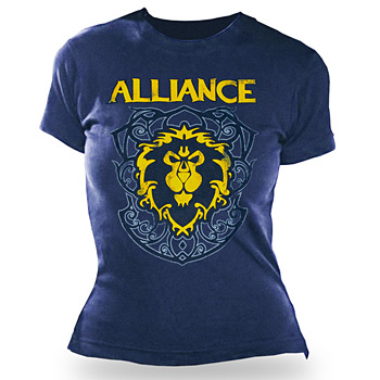 World of Warcraft Allianz Crest 3 Girlie Shirt
