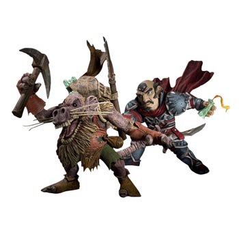 Gnome Rogue vs Kobold Miner - WoW Actionfigur