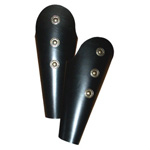 Beinschienen mit Nieten schwarz