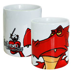 B�ser Drache - closeup Tasse