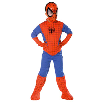 Spiderman - Kinderkost�m mit Maske