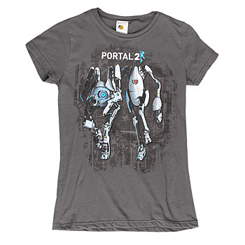 Portal 2 Atlas and Peabody Girlie Shirt