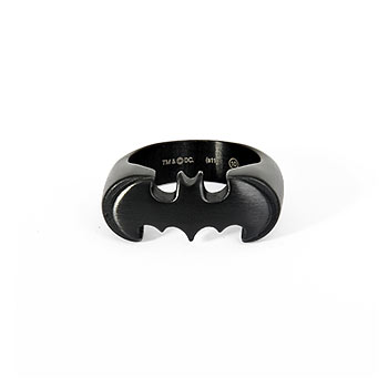 Batman Emblem Ring schwarz